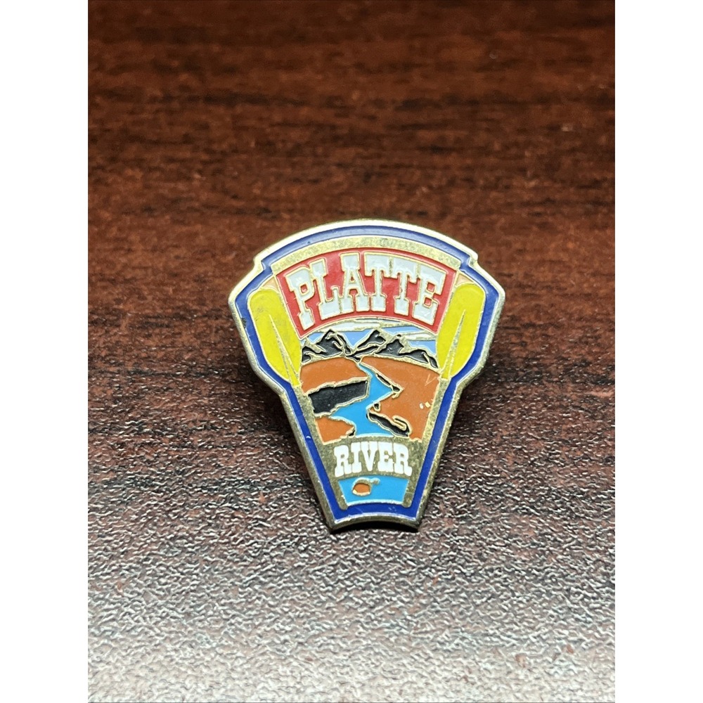 Platte River Nebraska Lapel Hat Pin